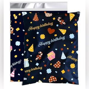 20 Festive Happy Birthday poly mailers pack of 20